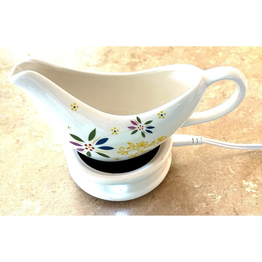 Temptations electric plug-In gravy boat warmer Confetti holiday prep